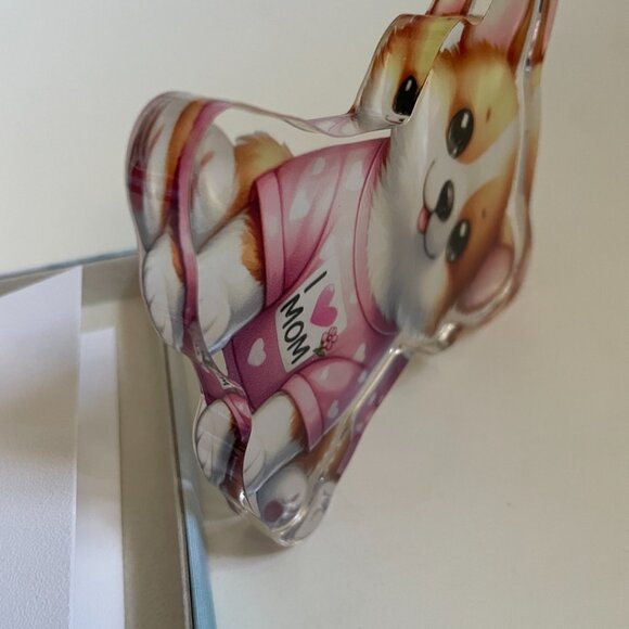 Corgi “I ❤️ Mom” Gift + Greeting Box Set - Picture 8 of 12